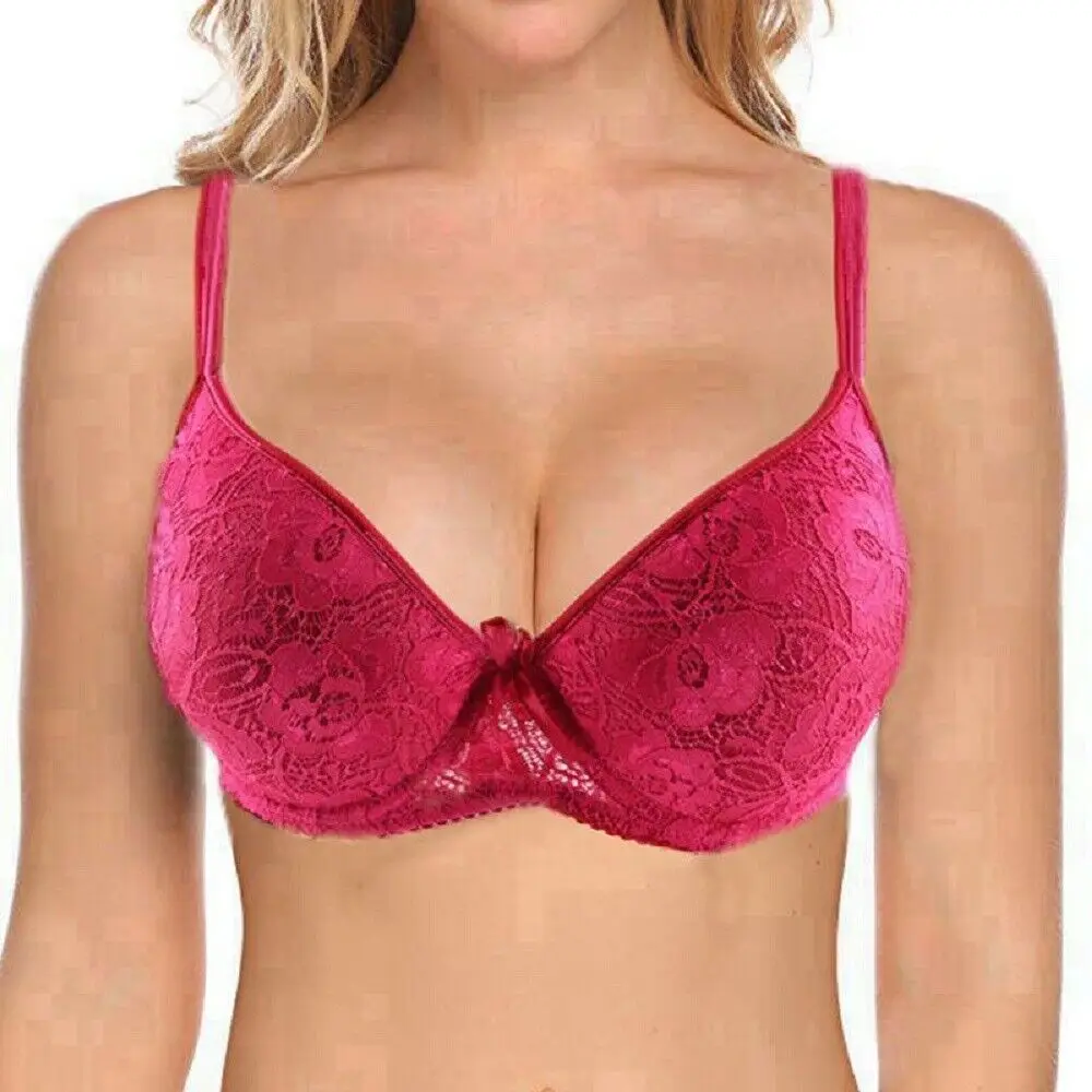 

Ladies Sexy Bra New Women Bras Lace Bralette Floral Embroidery Underwire Push Up Bras Unlined 34 36 38 40 42 44 46 48 50 B C D