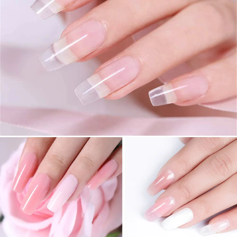 7 Couleurs полигель для ногтей Extensionl Acrylique поли гель украшения консеилы смягчение