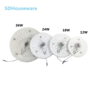 Модуль потолочного источника света, светодиодный, для детской, гостиной, ванной, 12 Вт, 18 Вт, 24 Вт, 2017 В переменного тока