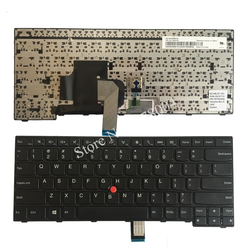 

New US Laptop keyboard For Thinkpad Edge E450 E455 E450C W450 04X6101 04X6141 04X6181 Black keyboard