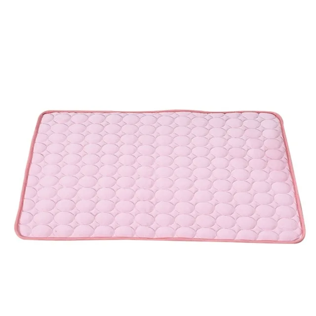 Pink Petshy Pet Pad летний охлаждающий матрас собачьи матрасы-лежанки охлаждающая подушка для домашних животных холодный шелк влагостойкий кулер Матрас Подушка для щенка Спящая - Цвет: Pink