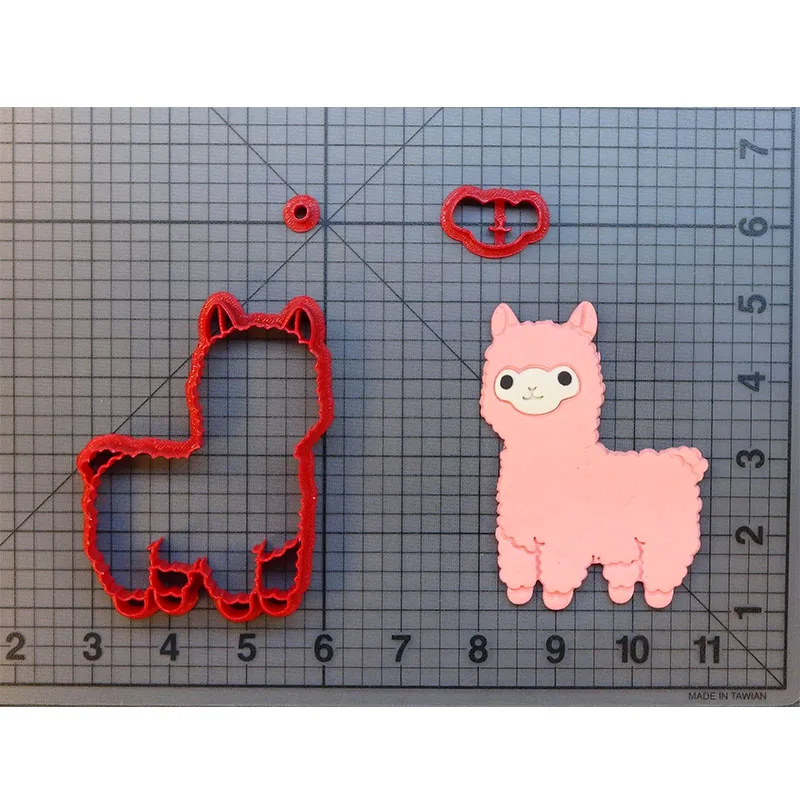 Made 3D Printed Animal Llama Cookie Cutter Fondant Cupcake Molds Cake Decorating Tools cortadores de fondant | Дом и сад