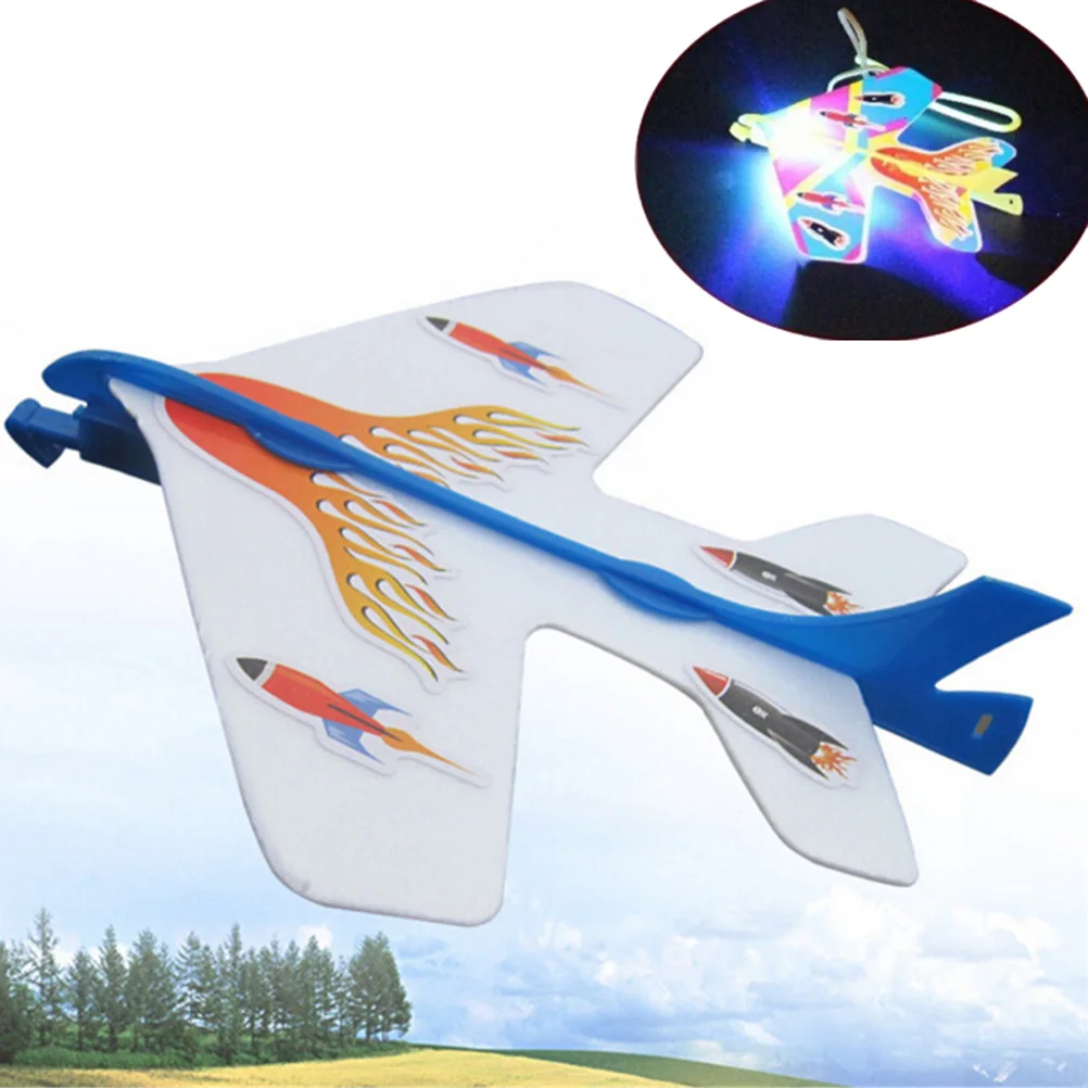 

DIY Flash Ejection Cyclotron Light Plane Slingshot Aircraft For Kids Gift Toys