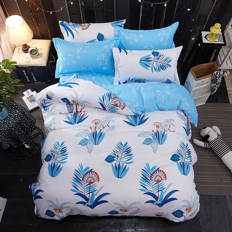 Мягкий хлопковый комплект постельного белья из 3 предметов/4 шт. осенне зимнее