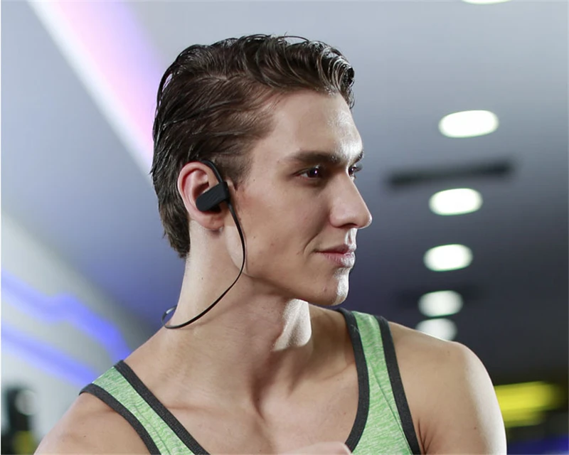 Noise cancelling Sports Bluetooth Headset Wireless Earphone Microphone Handsfree Voice Control Music Earbuds | Электроника