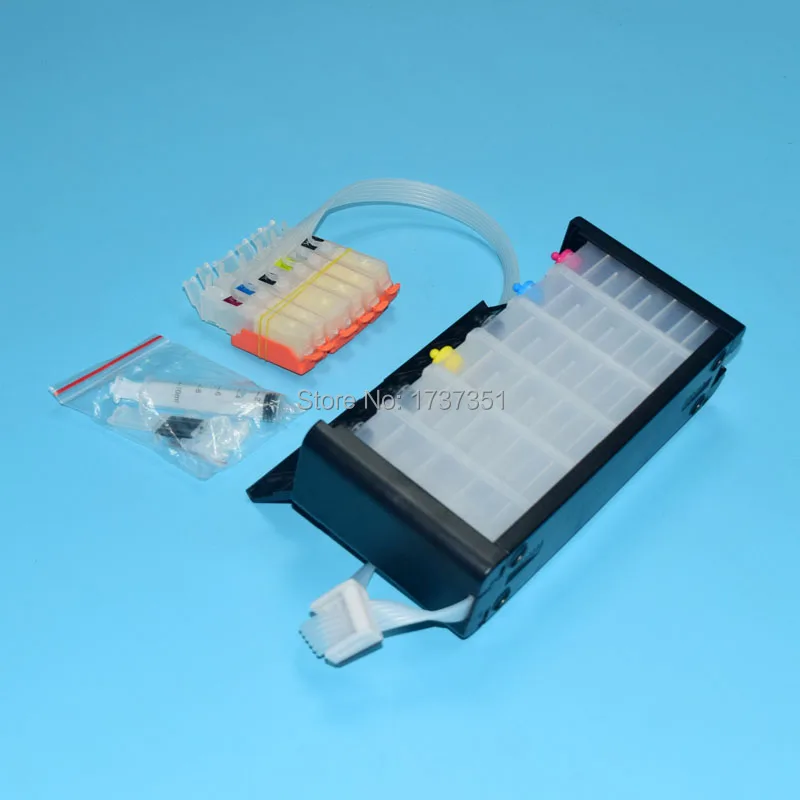 6 color PGI-170 CLI-171 Bulk ink system with ARC chip show level for canon PIXMA mg7710 printer pgi 170 cli 171 | Компьютеры и офис