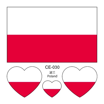 CE-030 Последний европейский флаг сторонний стикер Германия, Франция, Италия, Бельгия, Англия, шотланд, Голландский национальный флаг Швеции временные татуировки - Цвет: CE-030