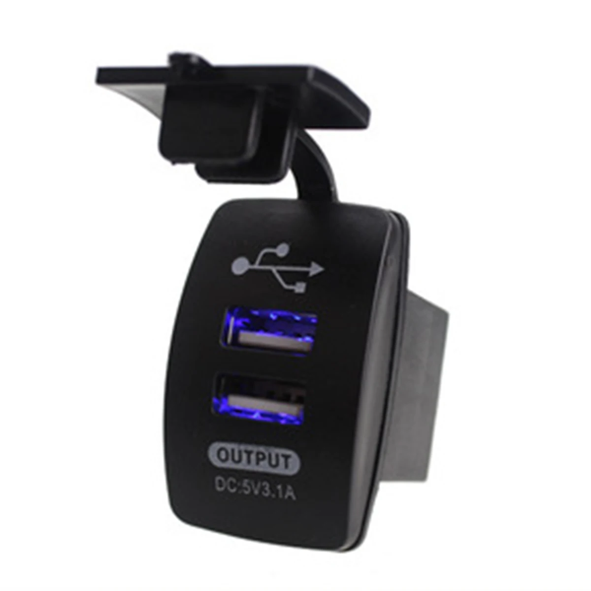 SOONHUA двойной Переходник USB для зарядки в машине 3.1A цифровой светодиодный дисплей