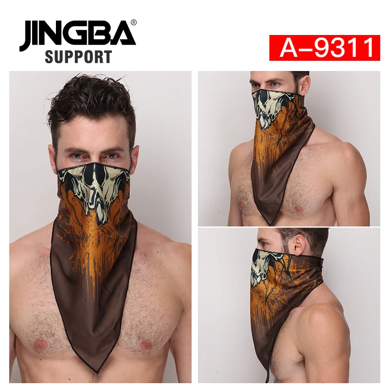 JINGBA поддержка спорта на открытом воздухе Пешие прогулки Велоспорт Бандана Маска для лица езда спортивный шарф головной убор маска для рыбалки покрытие Волшебный шарф