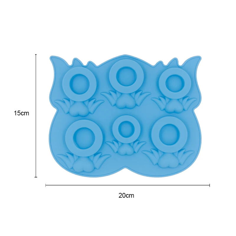Форма для печенья с крыльями ангела силиконовая форма конфет шесть квадратов