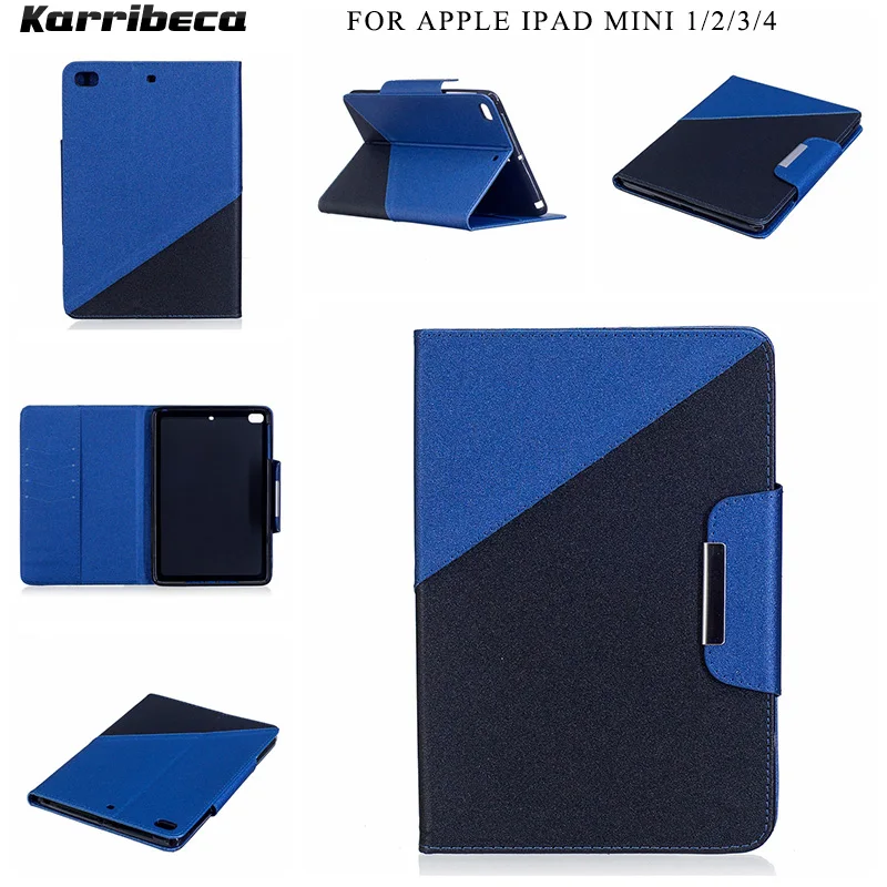 Флип PU Кожаные кожа Складной чехлы на apple ipad mini 1/2/3/4 планшета чехла Бумажник