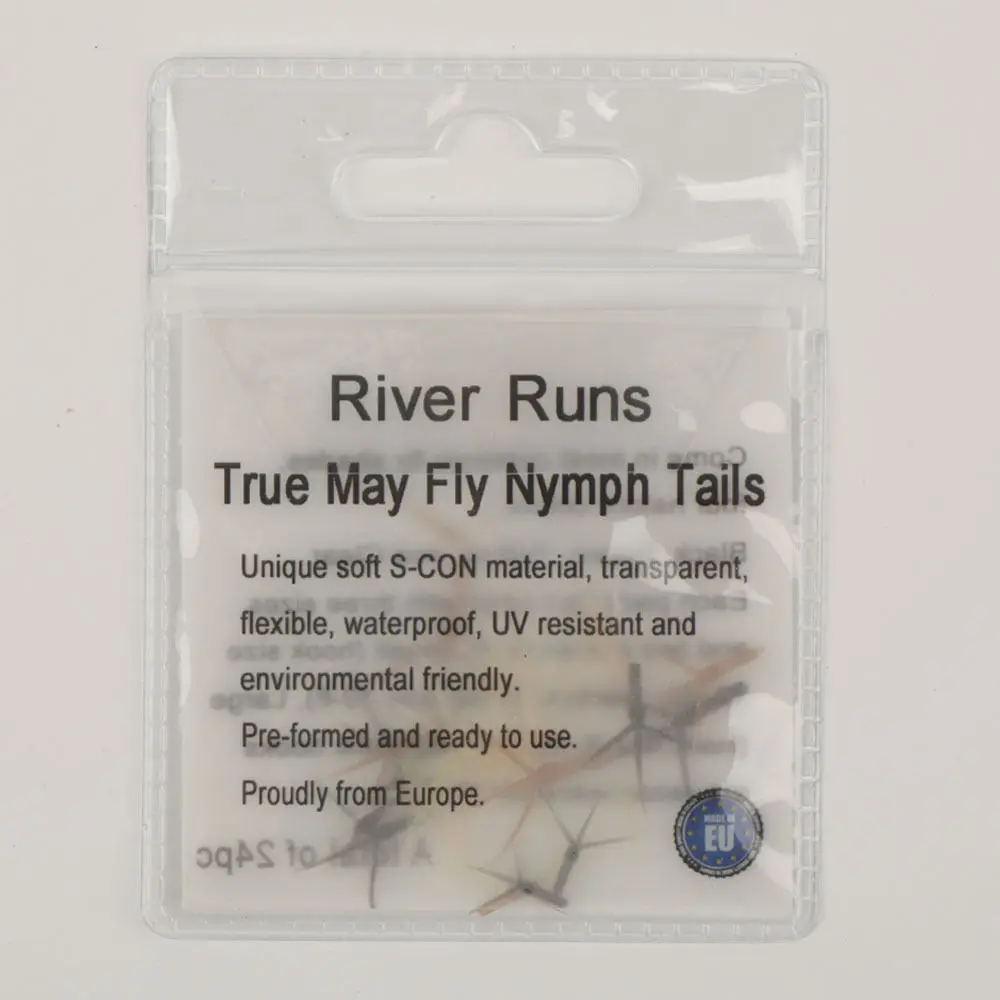

Riverruns Realistic Flies 24pcs/Bag May Fly Nymph Tail Fishing 4Colors 3 Sizes