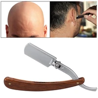 1pcs folding razor 10pcs replaceable shaving heads hairdresser safety razor classic mens classic shaving machi razor shaving