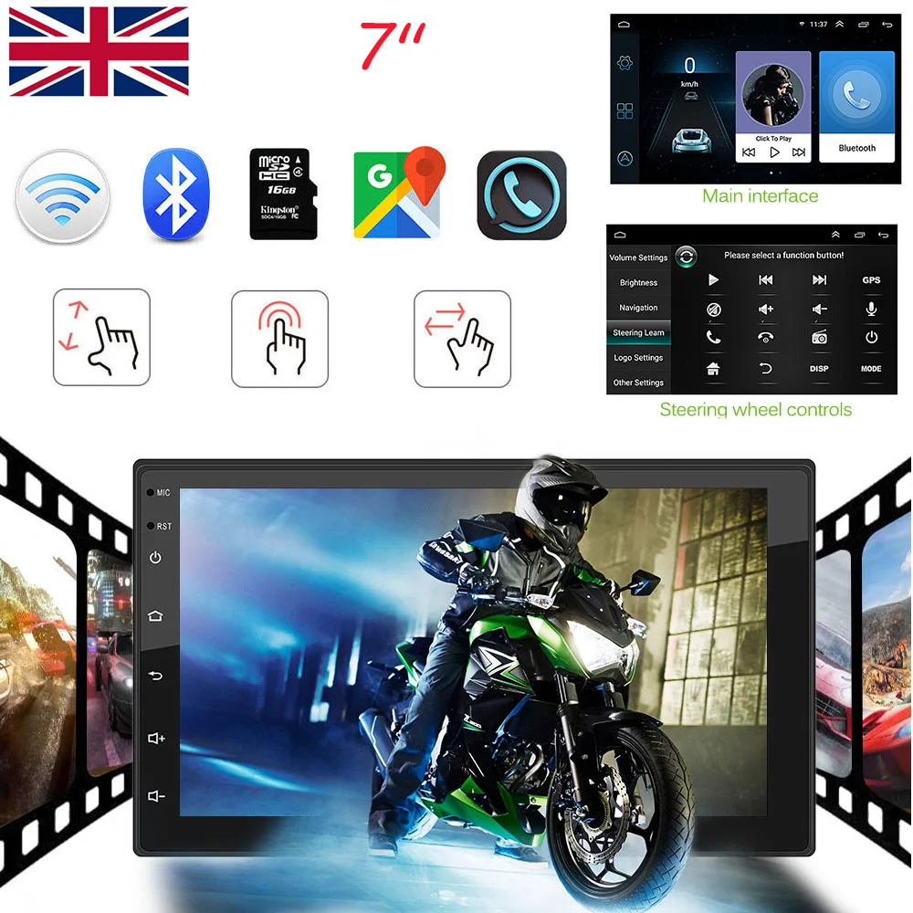 Автомобильный плеер 9217 GPS WIFI 2din Android 7 дюймов|Проигрыватели DVD| |