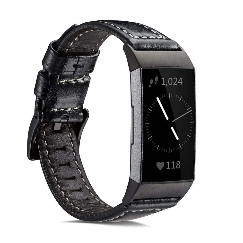 Умные аксессуары Ktab ремешок для Fitbit Charge 3 Band из натуральной кожи классический сменный ремешок для зарядки 3 SE аксессуары