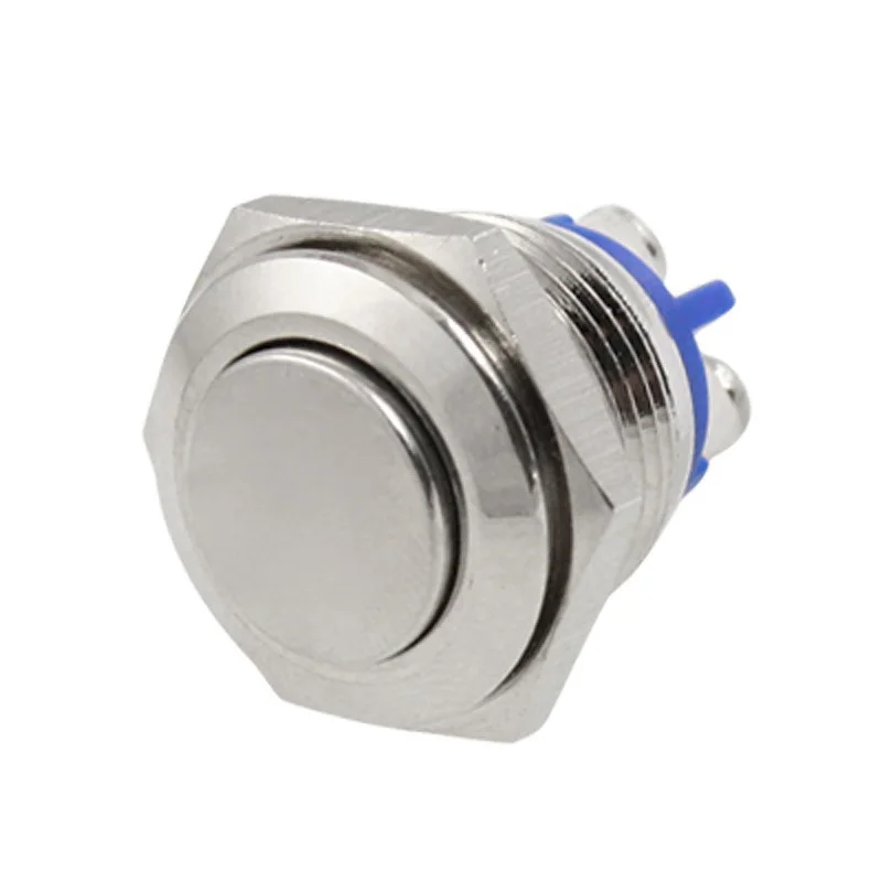 

16mm High Flat Head Momentary Metal Anti Vandal Switch