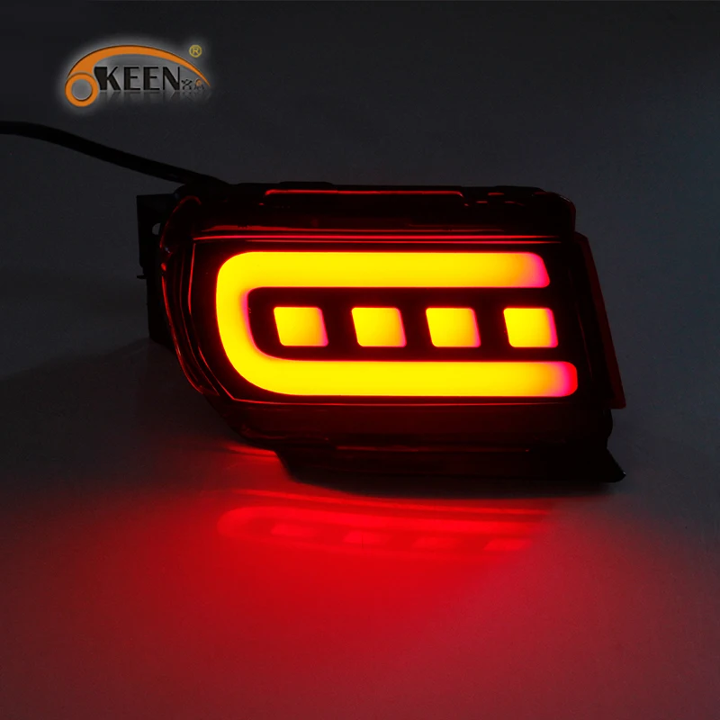 

OKEEN For Toyota Prado FJ150 2011 - 2018 multi-functions Car LED Rear Fog Lamp Bumper Light Auto Bulb Brake Light Reflector