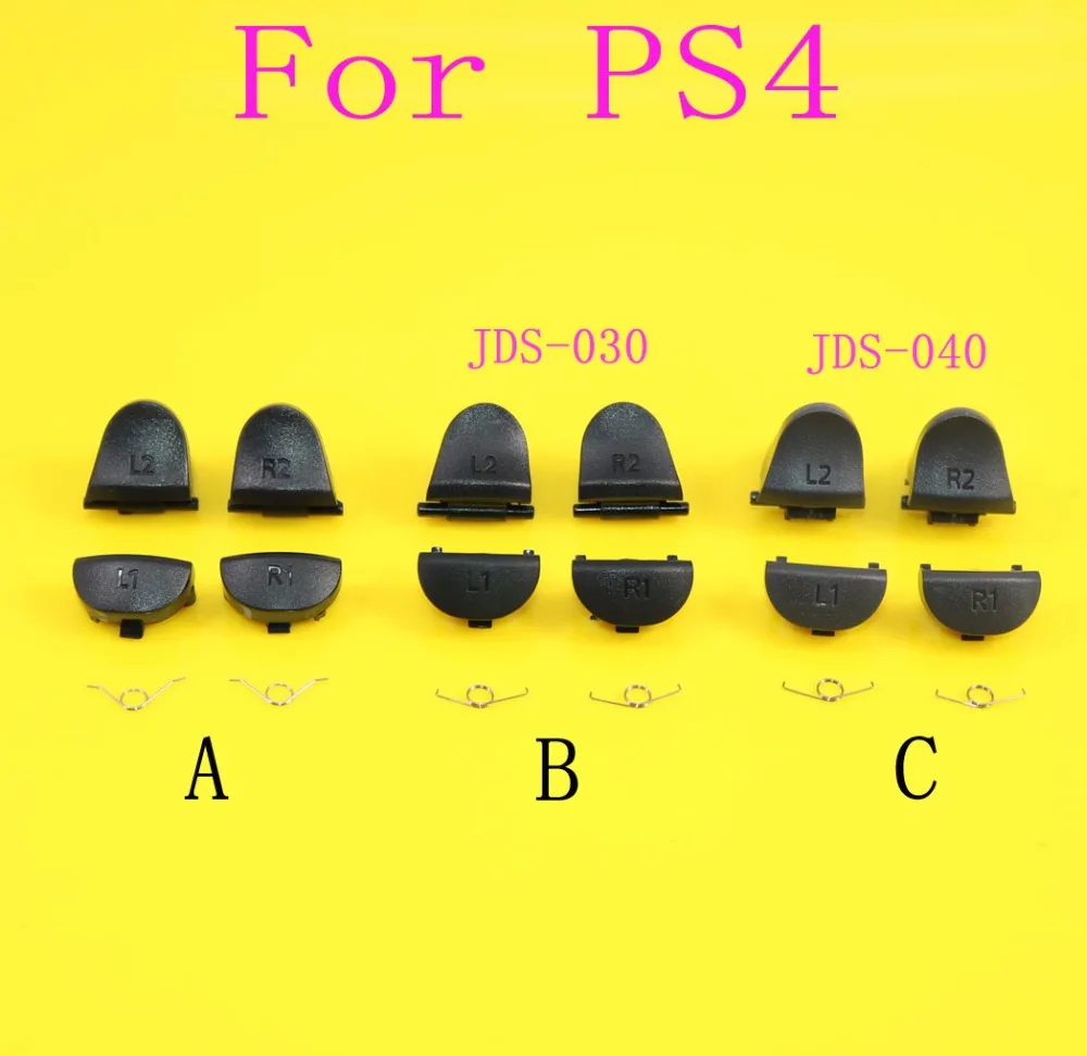JCD набор запасных частей JDS 030 040 для Playstation 4 PS4 контроллер Весна L2 R2 L1 R1 триггер на