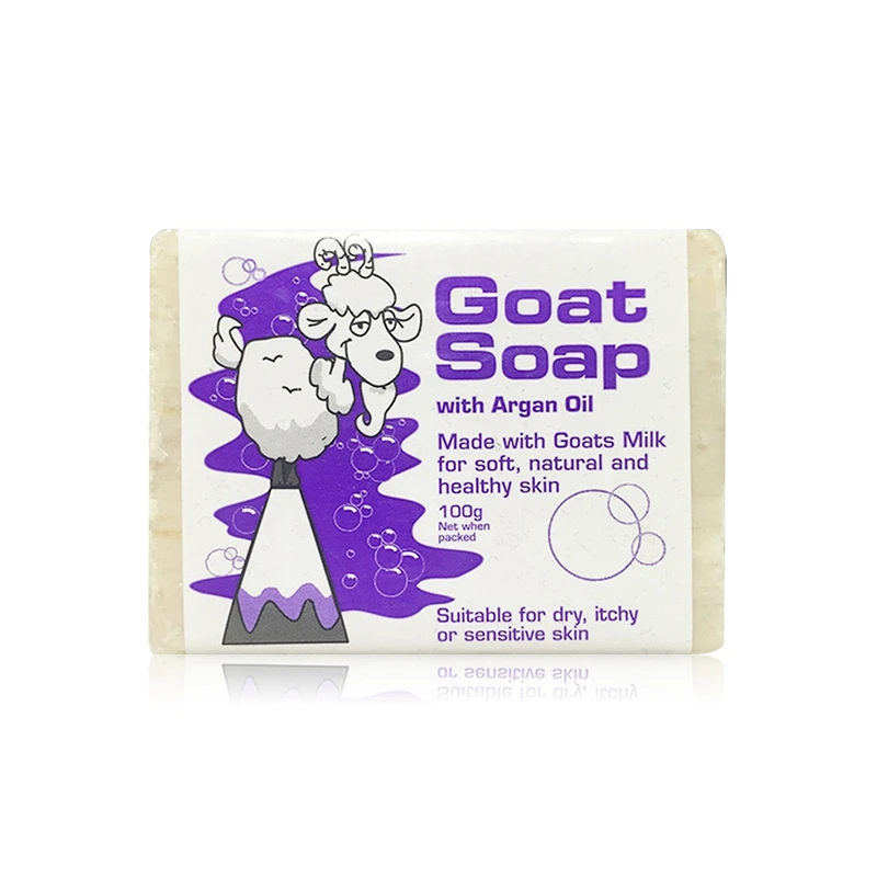 

Australia Hand Made Goat Milk Soap with Argan Oil Cleaner for Pimple Pore Acne Healthy skin Eczema psoriasis dermatiti Relief