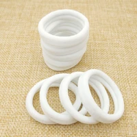 50pcslot size 40mm white accessories for girls scrunchies elastic hair bands children decorations headdress gum