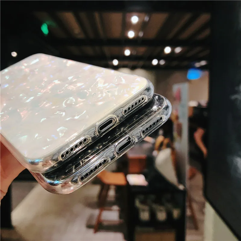 Яркий мягкий чехол из ТПУ с моллюсков для iPhone 6 6S 7 8 Plus XS MAX XR X S чехлы