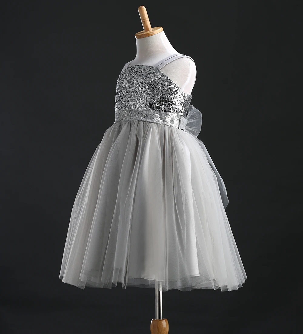 2019 New Hot Sale Latest Baby Girls Kids Sequins Party Dress Pageant Wedding Bridesmaid Dresses Gown | Детская одежда и обувь