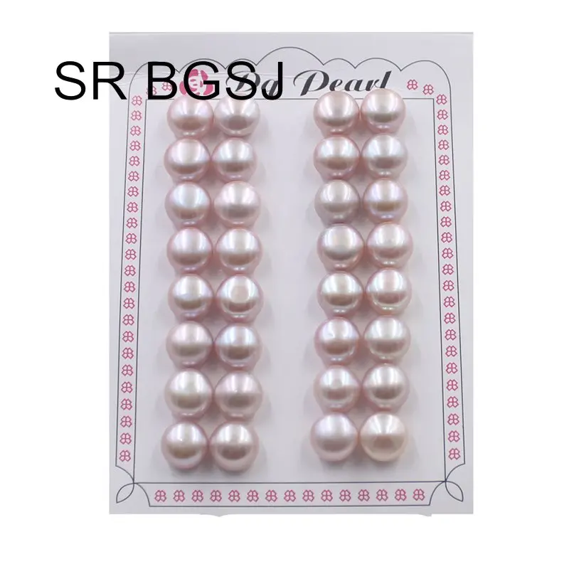 Free Shipping 10-11mm 16Pairs Half Hole Drilled Pearl Beads Super Luster Natural Freshwater Loose | Украшения и аксессуары