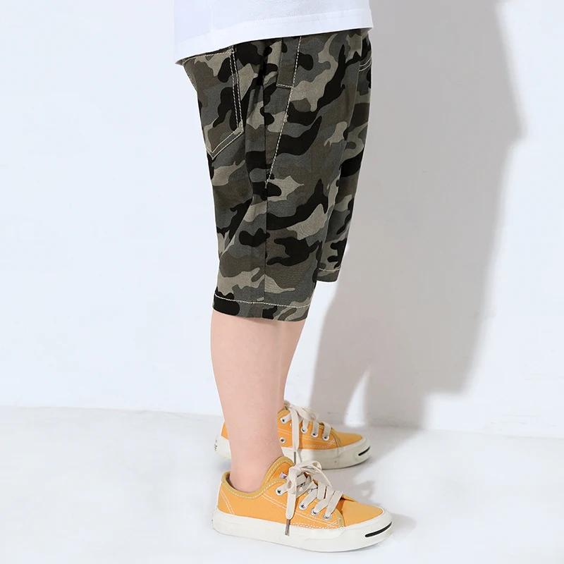 Pioneer Kids/летние пляжные шорты детские спортивные камуфляжные одежда с нашивками