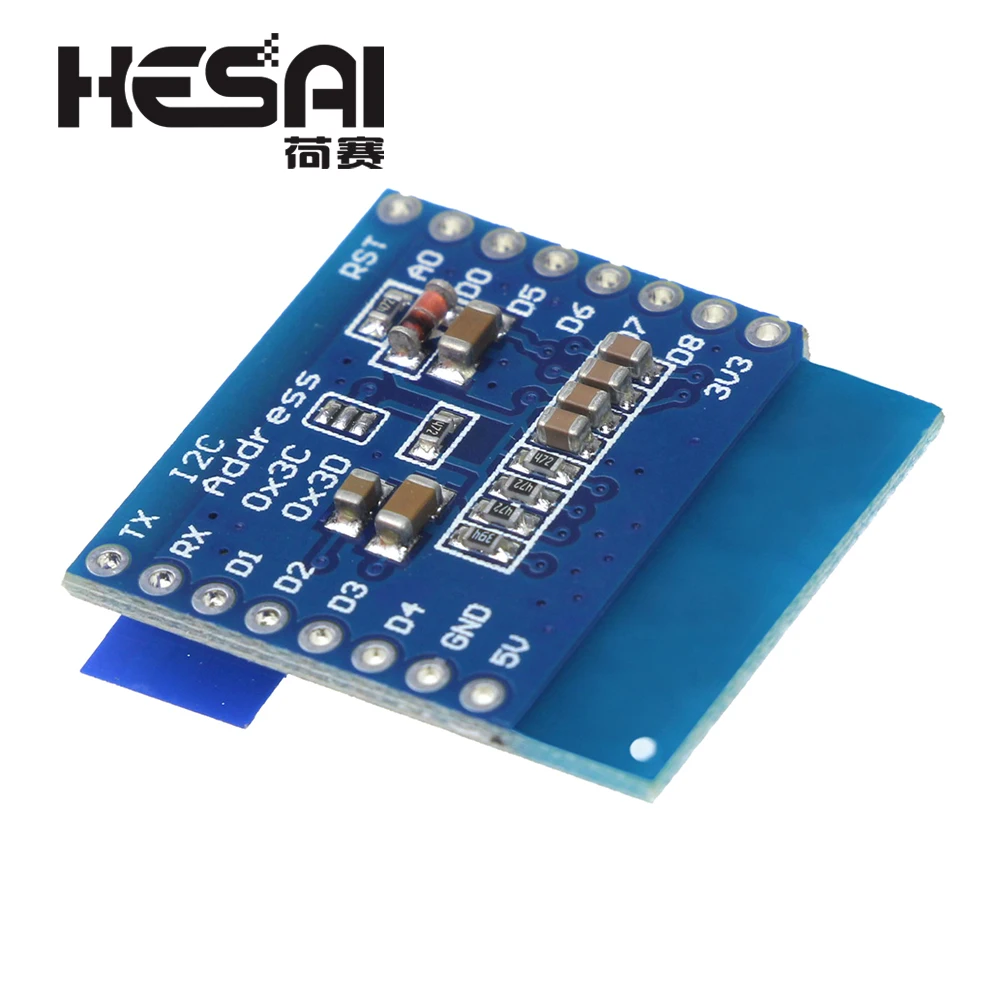 Смарт электроникс 0 66 дюйма OLED I2C экран D1 Mini 64X48 IIC для arduino Diy Kit|oled i2c|oled iici2c oled |
