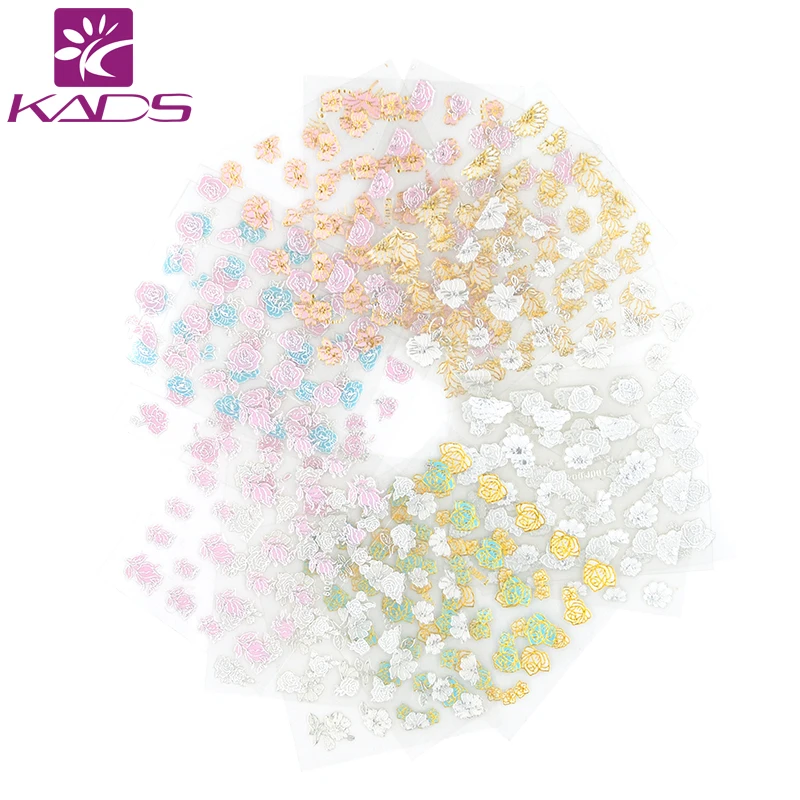 KADS Горячие Продажа 36 шт./компл. 3D Nail Art Water Переводные Картинки Красивые Цветы