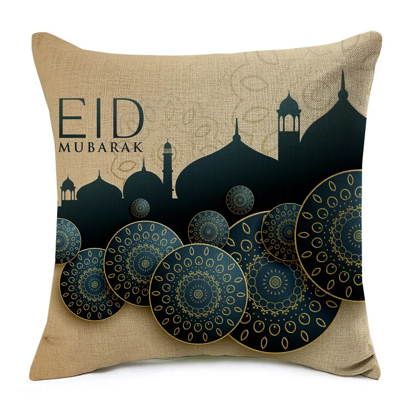 EID MUBARAK Рамадан наволочки для подушек искусственная луна светильник льняная