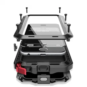 luxury shockproof doom armor waterproof metal phone cases for iphone x xr xs max 8 7 6 6s plus 5 5s 5c se case screen glass film free global shipping