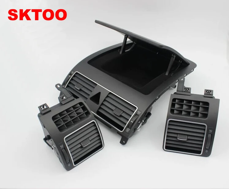 Черное переднее вентиляционное отверстие кондиционера SKTOO для VW Caddy Touran 2008 2015