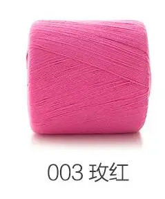Чистый хлопок, ручная вязка, пряжа из шерсти - Цвет: 03 rose red