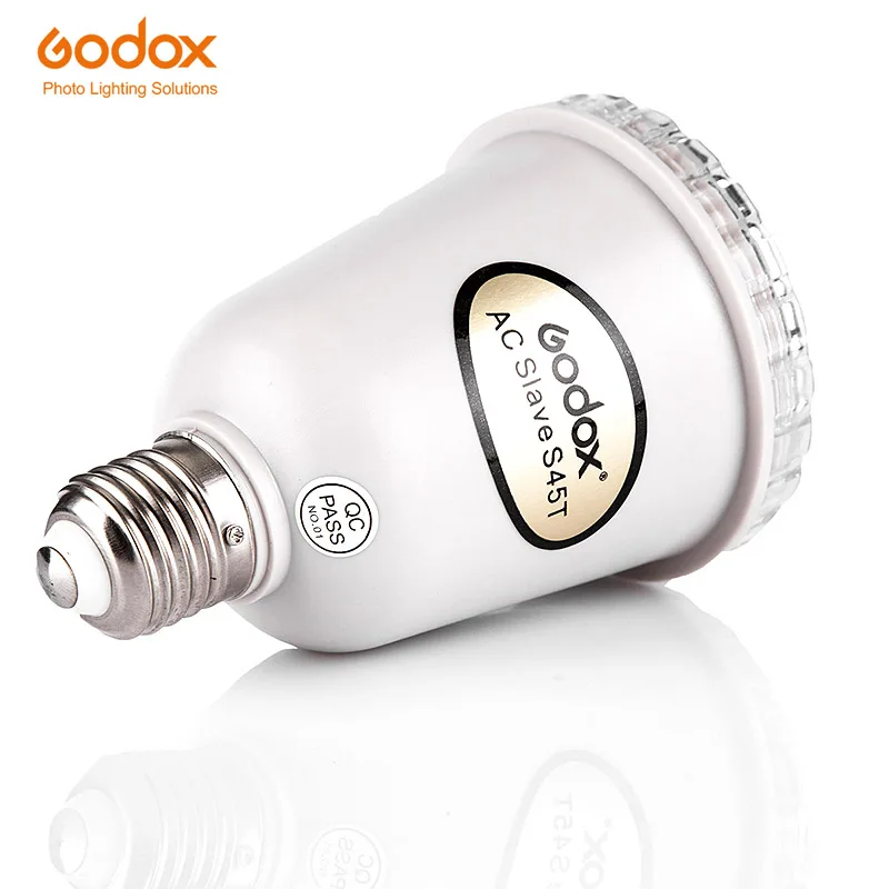 Godox S45T фотостудия стробоскоп AC Slave Flash лампа E27 винт 45 Вт лампочка