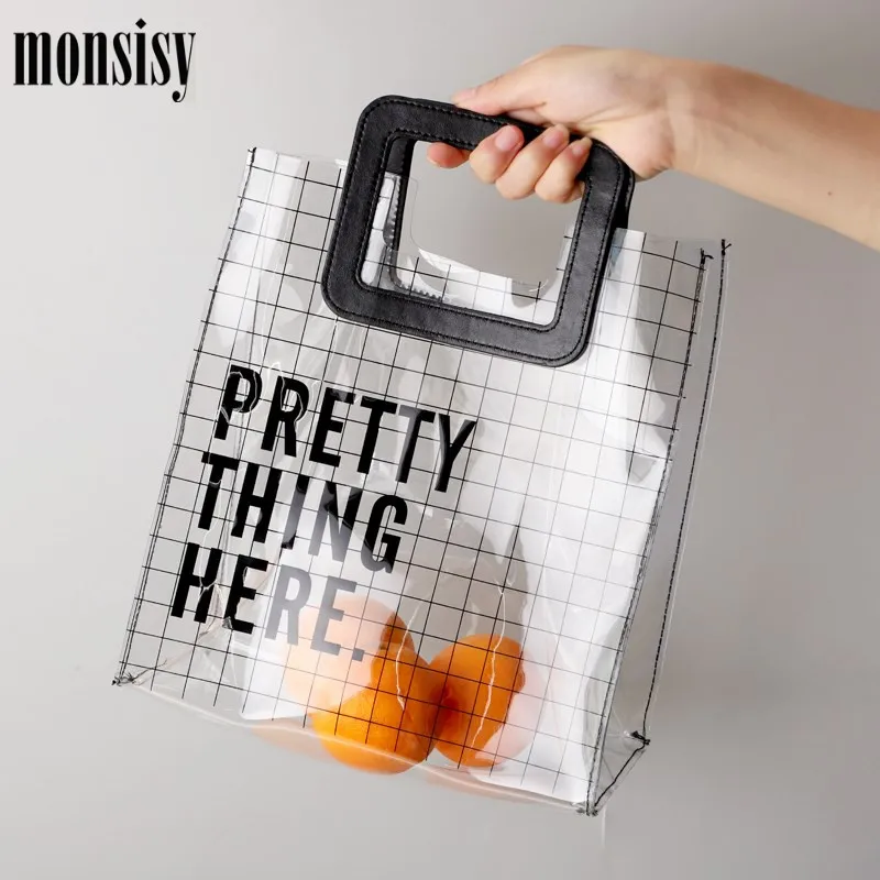 Monsisy 2019 Роскошные прозрачные женские сумки из ПВХ желейные тоуты