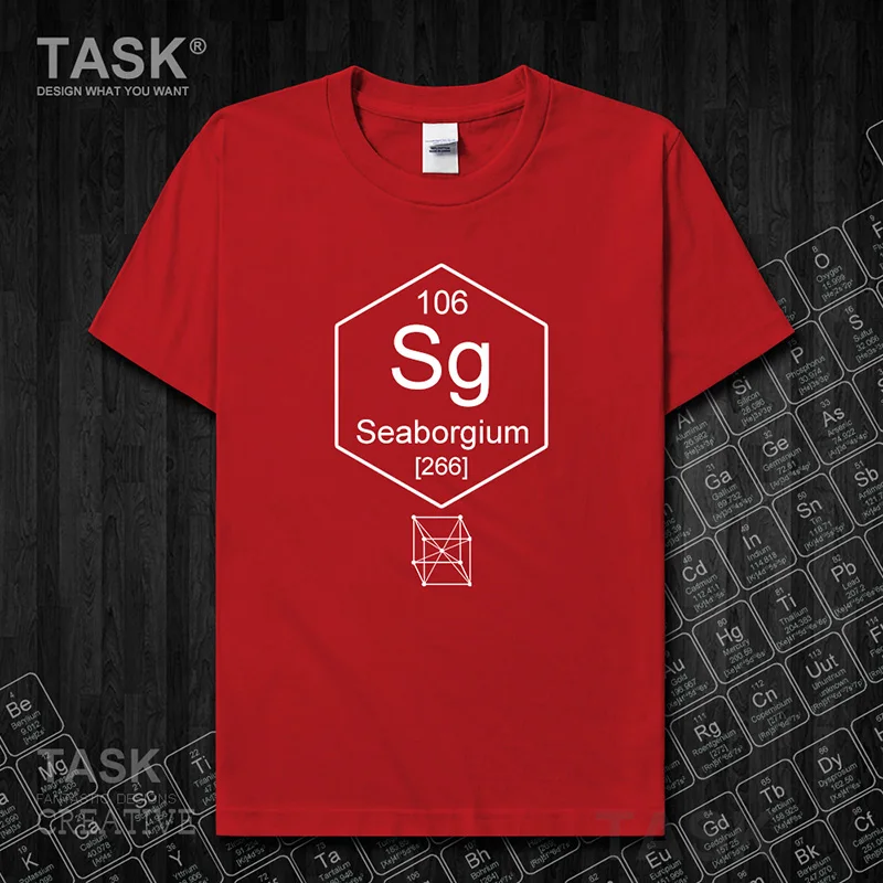 Химическая периодическая таблица 1062 футболка Sg Chemistry одежда с короткими рукавами