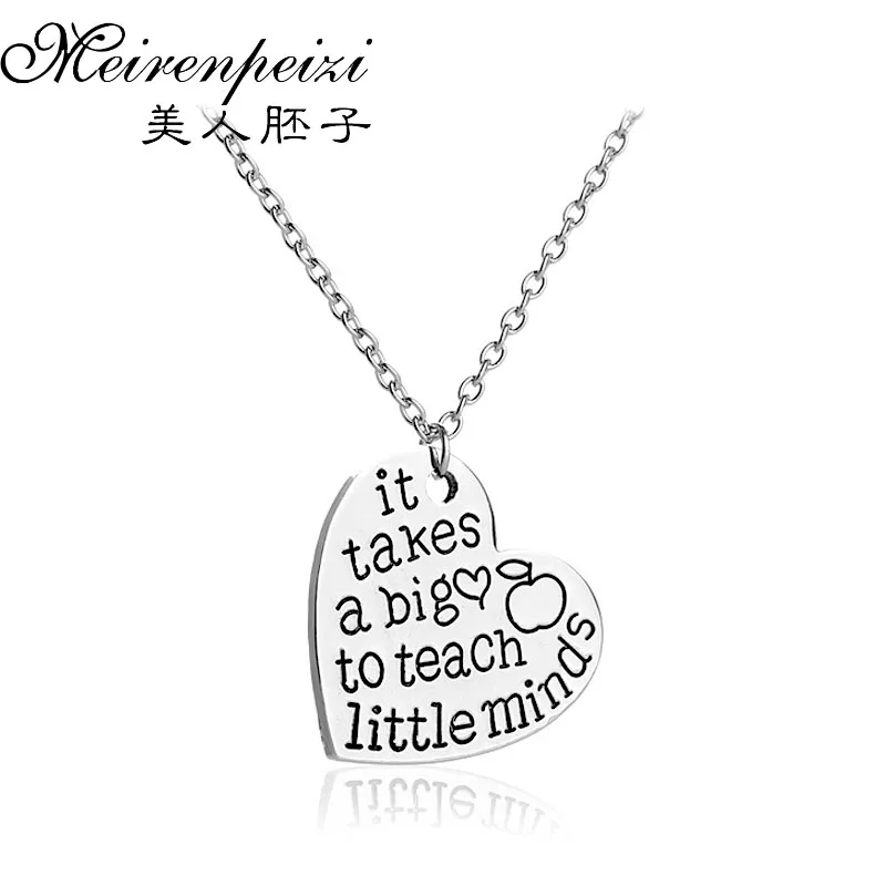 Ожерелье с подвеской в виде букв и сердца|apple shaped|apple pendantheart necklaces pendants |