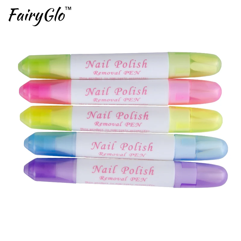 FairyGlo 5 шт./компл. лак для ногтей зажимы для снятия лака 3 хлопковые изделия для головы Профессиональный корректор ручка ручки «сделай сам» инструмент для дизайна ногтей Очиститель корректор для лака на ногтях