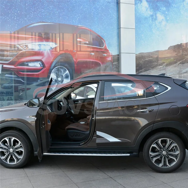 Новый стиль алюминиевая боковая подножка Nerf подходит для Hyundai New TUCSON 2015-2018
