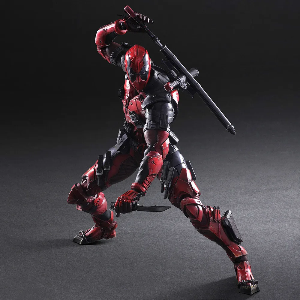 26 см Play Arts Kai Deadpool Wade Winston Wilson X-men аниме игрушки Фигурки ПВХ Коллекция моделей