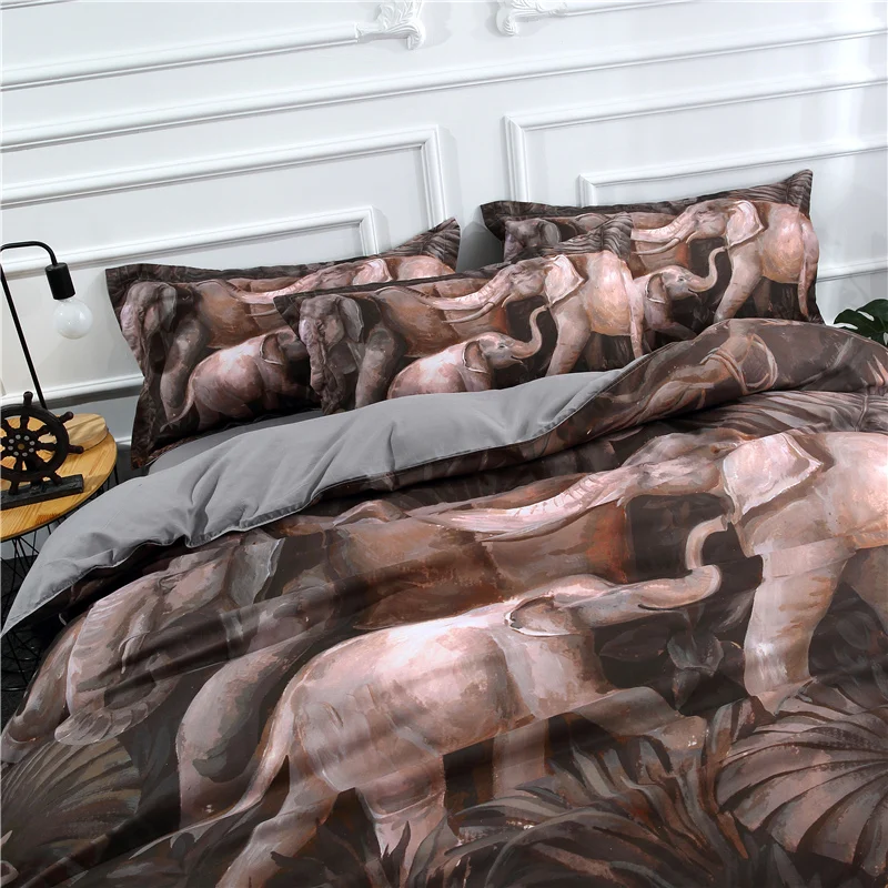 Роскошный умный 3d комплект постельного белья постельное белье 4 шт. пододеяльник