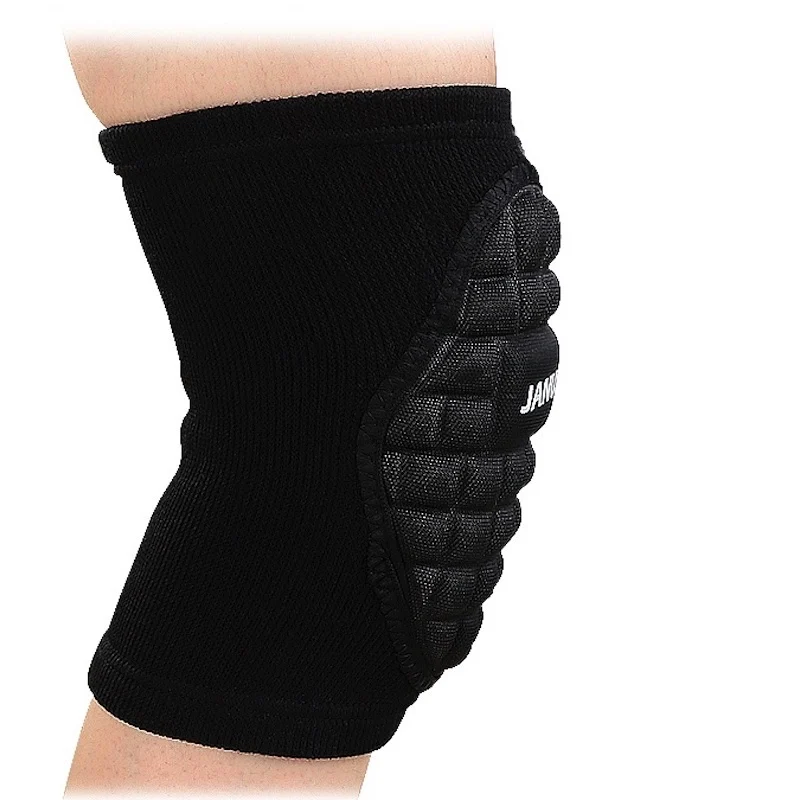 

JA599 Goalkeeper Elastic Honeycomb Sponge Pads Brace Shockproof Knee Protector Support Guard Sports Training Basketball 1 Pair