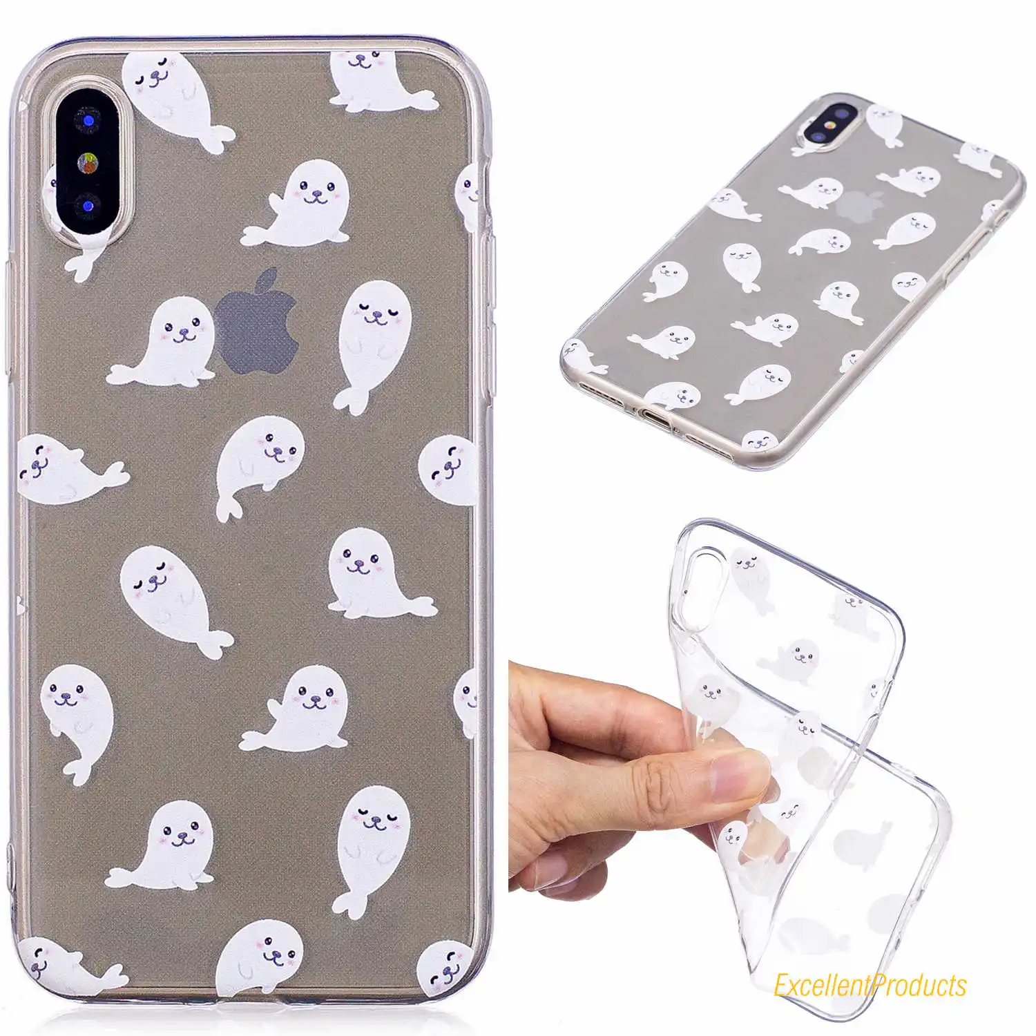 FGHGF для Apple IPhone X Дерево лист кошка бабочка цветок девушка панда Медведь лошадь