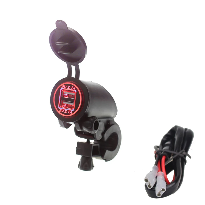 В 5 в Dual USB автомобильный мотоцикл прикуриватель розетка разветвитель зарядное