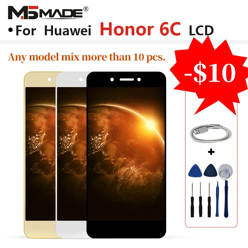 Для HUAWEI Honor 6C DIG-L01 Nova Smart DIG-L21 DIG-L21HN ЖК-дисплей сенсорный экран дигитайзер запасная деталь в сборе с рамкой
