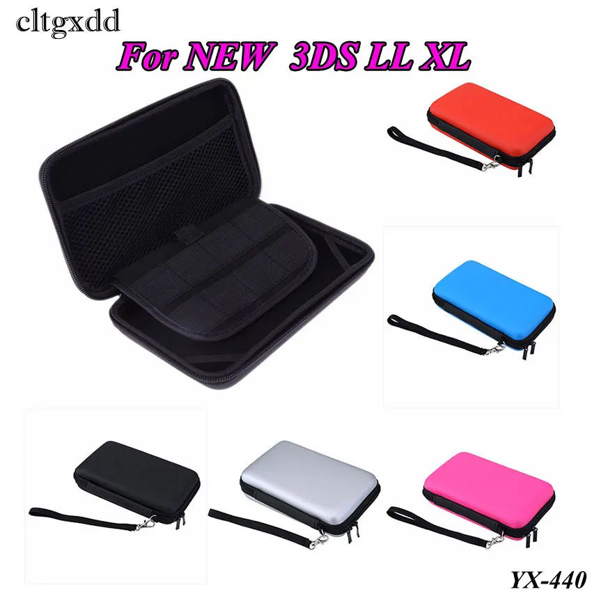 Сумка чехол cltgxdd EVA для нового 3DS XL LL 5 стилей Жесткая Nintendo с ремешком синяя черная