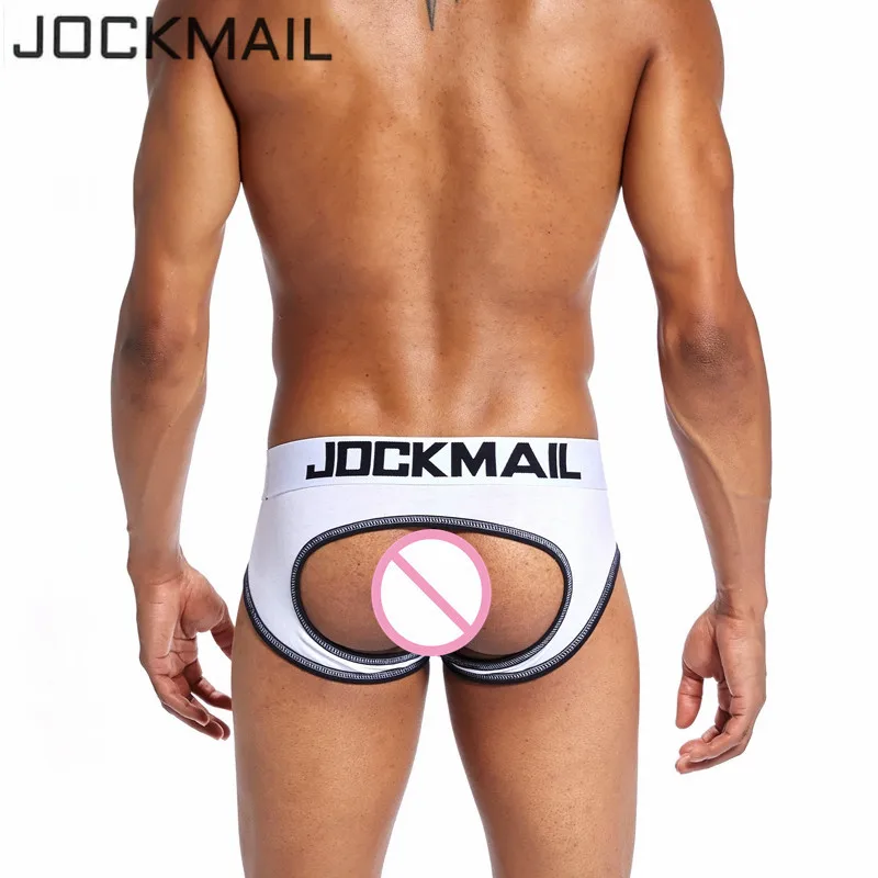Бренд JOCKMAIL мужские сексуальные трусы брифы для геев пенис чехол с открытой