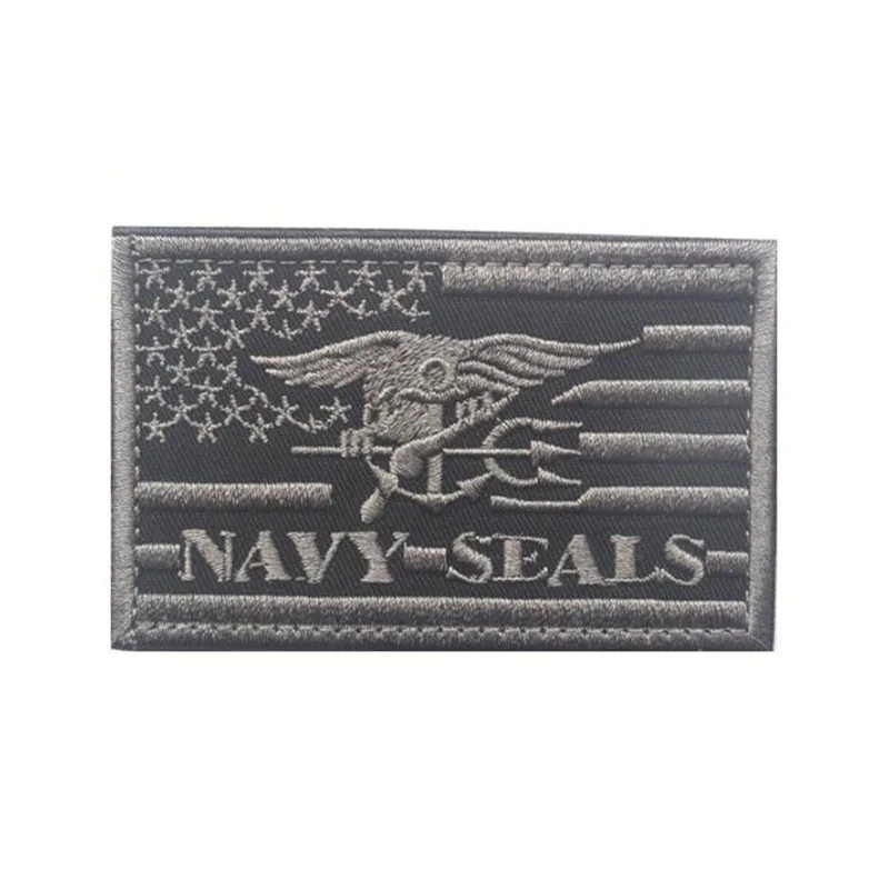 3D вышитая нашивка US Seal тактический значок для морального духа тканевая наклейка