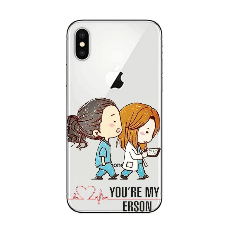 Ты мой человек Анатомия Мередит сестра телефон чехлы Чехол для apple iPhone 5 5S SE 6 6 S 7 8 PLUS X XS MAX XR основа coque - Цвет: TPU